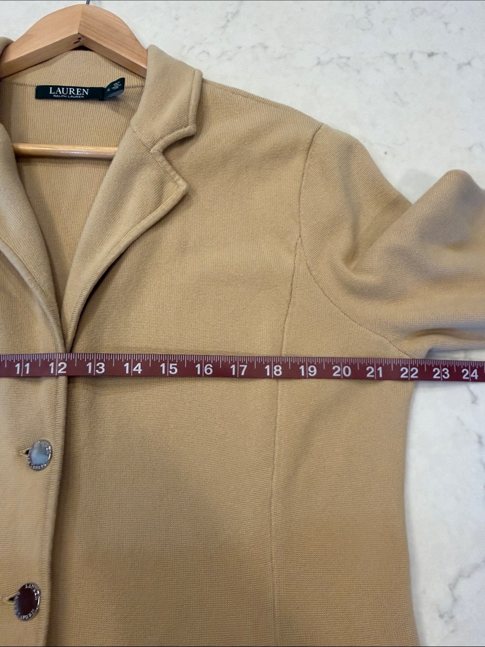 Ralph Lauren Cotton-Blend Sweater Blazer Size XL - Picture 8 of 10